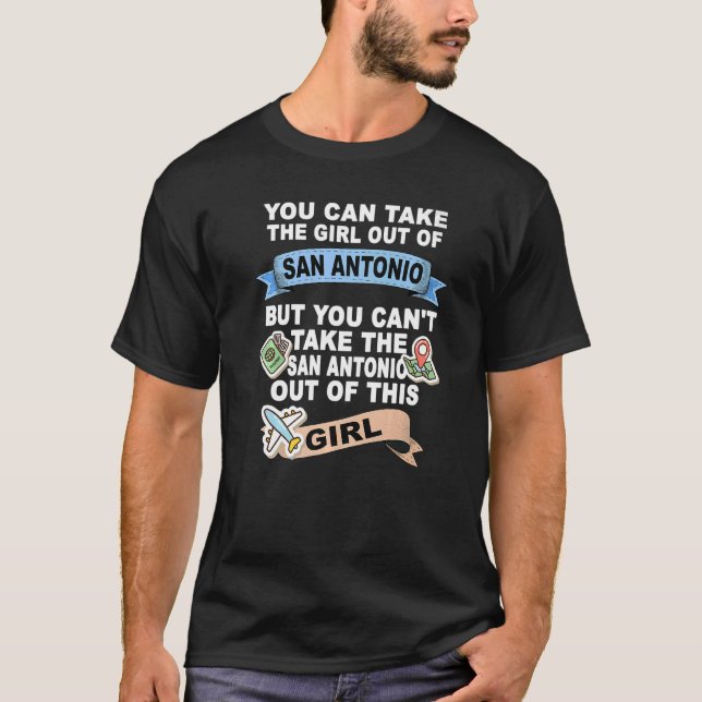 Girl from San Antonio City T-Shirt (Front)