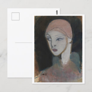 Girl from the Island, Schjerfbeck Postcard