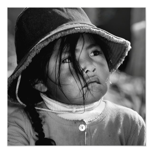Girl from Titicaca 2 Photo Print (Front)