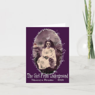 Girl From Underground Notecard