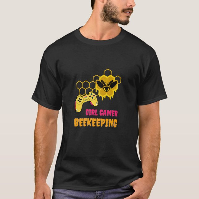 Girl Gamer Beekeeping T-Shirt (Front)