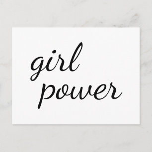 Girl Gang Cute Girl Power Design Postcard