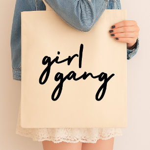 Girl Gang   Cute Girl Power Modern Feminism Tote Bag