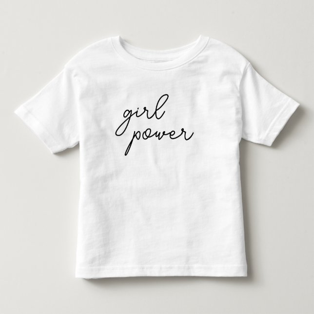 Girl Gang | Cute Girl Power Modern Quote Design Toddler T-Shirt (Front)