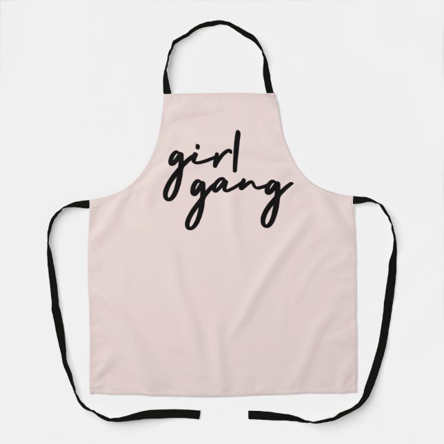 Girl Gang | Mother Daugter Cute Matching Pink Apron (Front)
