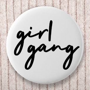 Girl Gang Stylish Modern Feminist Girl Power 6 Cm Round Badge