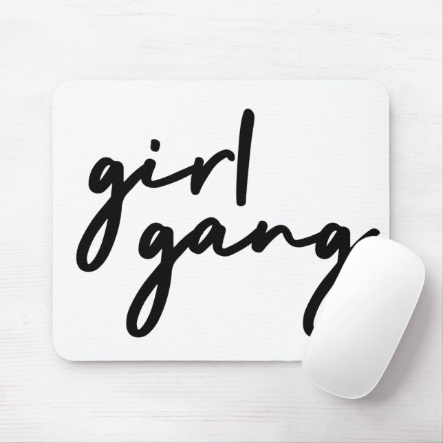 Girl Gang | Stylish Modern Feminist Girl Power Mouse Pad (With Mouse)