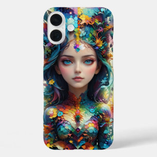 Girl Geometric Patterns iPhone 16 Plus Case