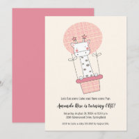 Girl Giraffe Hot Air Balloon First Birthday Party