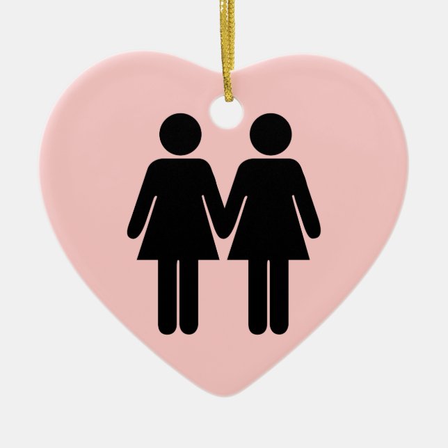 Girl + Girl Ornament (Front)