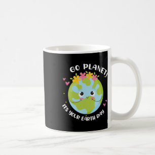 Girl Go Planet Its Your Earth-day Shirt Cute Kids Coffee Mug