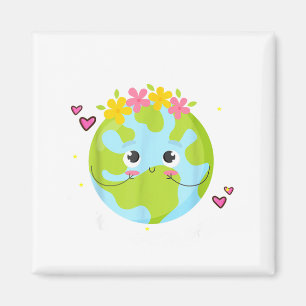 Girl Go Planet Its Your Earth-day Shirt Cute Kids  Magnet