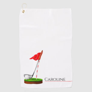 Girl Golf Player Cool Sport Gift Towel