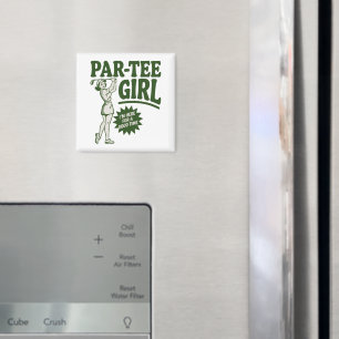 Girl Golfer Funny Par Tee Girl For Golf Lovers Magnet