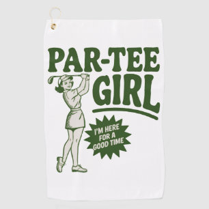 Girl Golfer Funny Par Tee Girl For Golf Lovers Towel