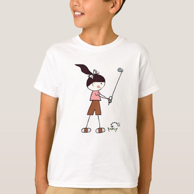 Girl Golfer T-Shirt (Front)