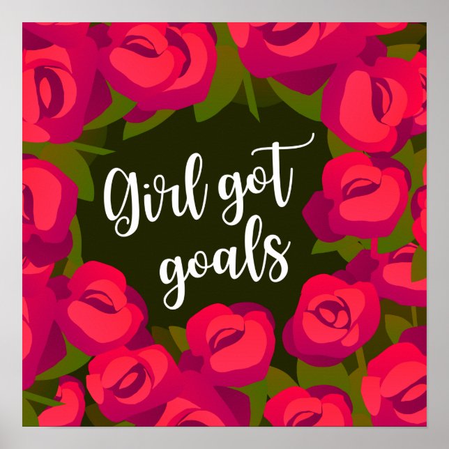 Girl got Goals Poster (Front)