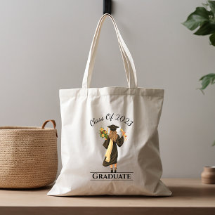 Girl Graduate 1 Customisable Year Tote Bag