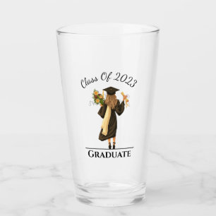 Girl Graduate Customisable Year Glass