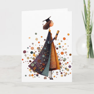 Girl Graduation Folded Card