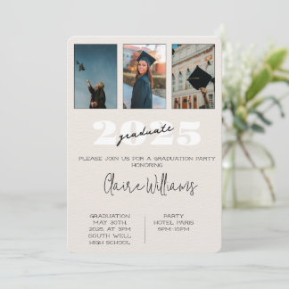 Girl graduation party invitations