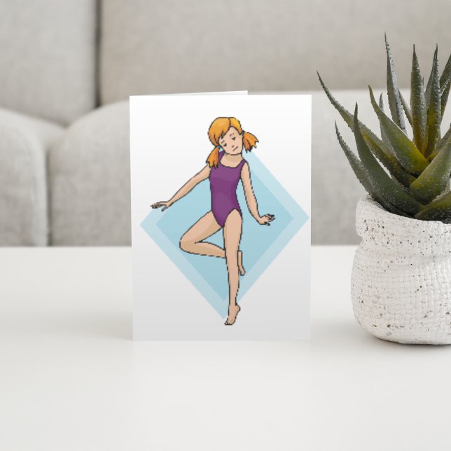 Girl Gymnast Card (Creator Uploaded)