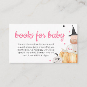 Girl Halloween Little Boo Books for Baby Enclosure Card