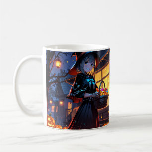 Girl Halloween Mug – Anime Spooky Cup