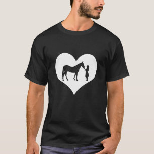 Girl Heart Horse Horseback Riding T-Shirt