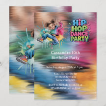 Girl Hip Hop Dance Birthday Party