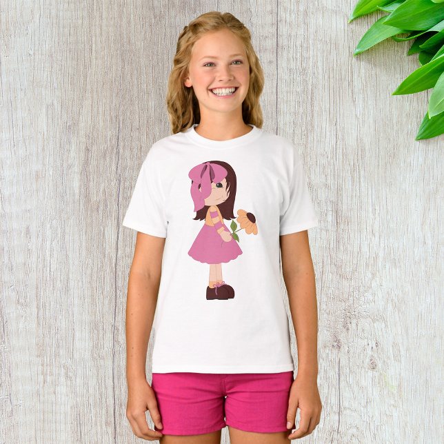 Girl Holding A Flower T-Shirt (Creator Uploaded)