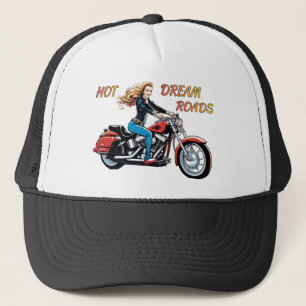 Girl Hot Dream Roads  Trucker Hat