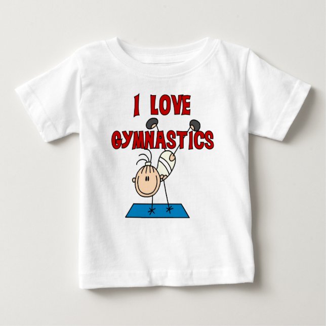 Girl I Love Gymnastics Baby T-Shirt (Front)