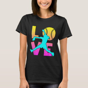 Girl I Love Softll-shirt Kids Teen Mom Women Pitch T-Shirt