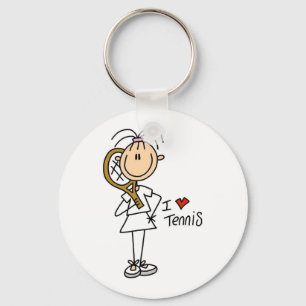 Girl I Love Tennis Key Ring