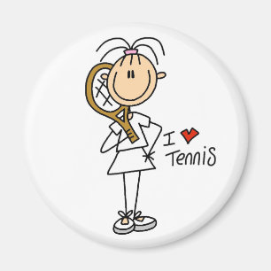 Girl I Love Tennis Magnet