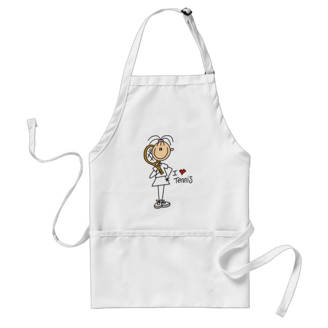 Girl I Love Tennis Tshirts and Gifts Standard Apron (Front)