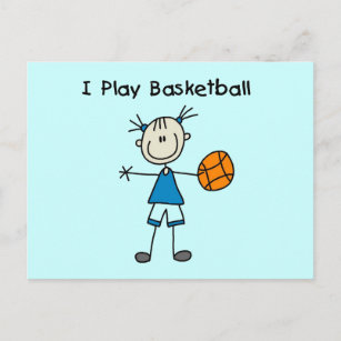 Girl I Play Basketball Tshirts and Gifts Postcard