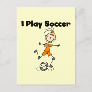 Girl I Play Soccer Tshirts and Gifts Postcard