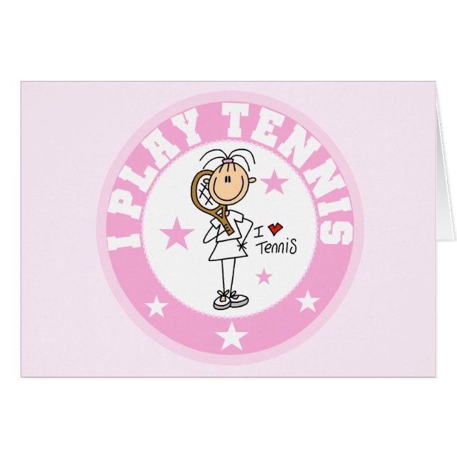 Girl I Play Tennis Tshirts and gifts (Front Horizontal)