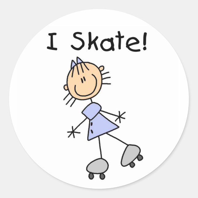 Girl I Skate Stickers Sticker (Front)