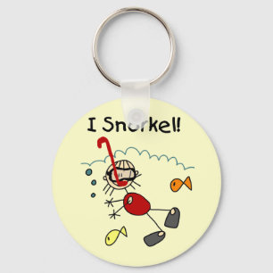Girl I Snorkel T-shirts and Gifts Key Ring