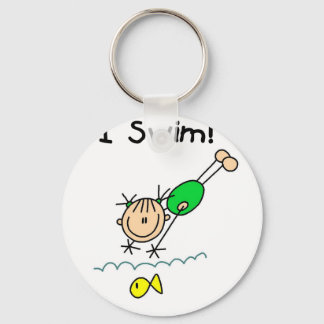 Girl I Swim T-shirts and Gifts Key Ring
