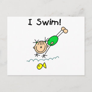 Girl I Swim T-shirts and Gifts Postcard