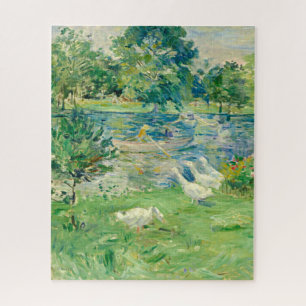 Girl in a Boat with Geese by Berthe Morisot Jigsaw Puzzle