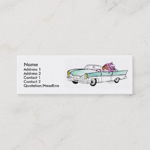 Girl in a Convertable Profile Cards