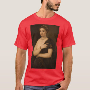 Girl in a Fur by Tiziano Vecellio called Titian T-Shirt