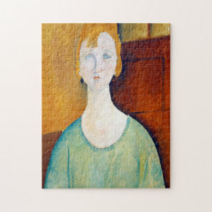 Girl in a Green Blouse, Modigliani Jigsaw Puzzle