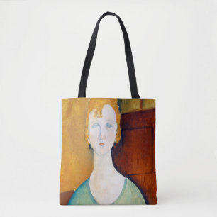 Girl in a Green Blouse, Modigliani Tote Bag