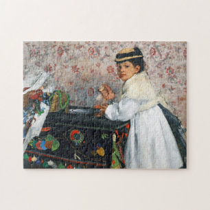 Girl in a Hat, Edgar Degas Jigsaw Puzzle